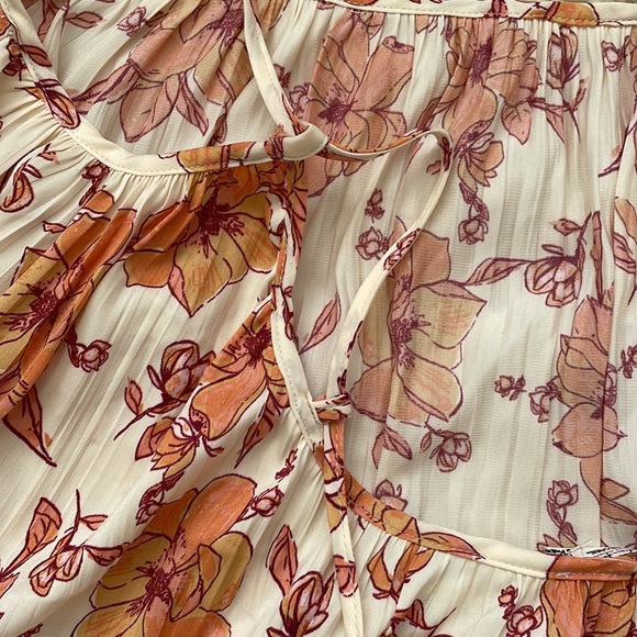 NWT Free People Ivory Combo Floral Tank Top Small - Picture 5 of 8